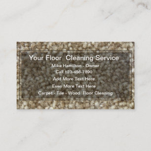 Floor Cleaning Modern Professional  Business Card