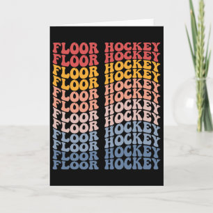 Floor Hockey Groovy Retro Sports  Card