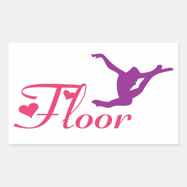 Floor Love Gymnast Sticker (Front)