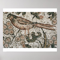 Floor pavement depicting a bird, 4th century AD (m