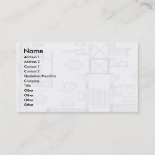 Floor Plan Business Card