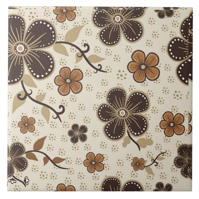 Floor Tile Flower Design  (Front)