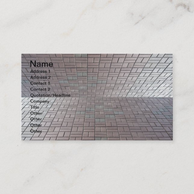 Floor tile texture business card (Front)