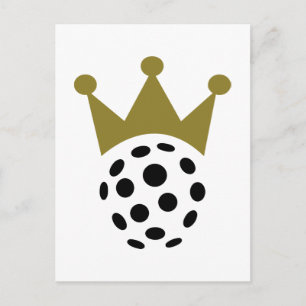 Floorball champion crown postcard