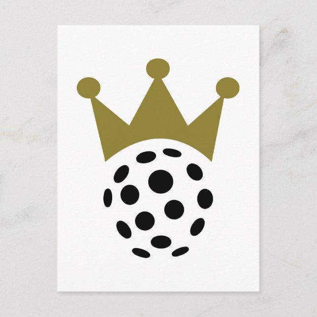 Floorball champion crown postcard (Front)