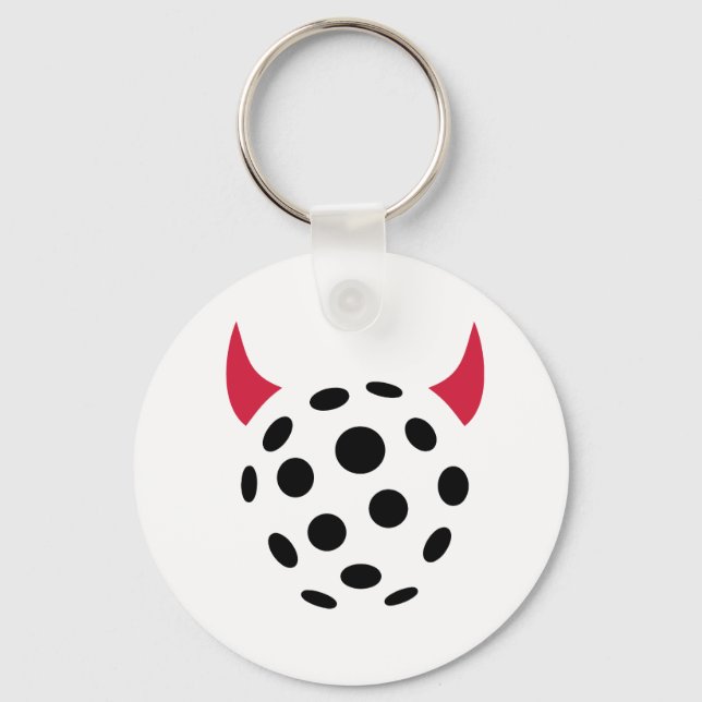 Floorball devil key ring (Front)