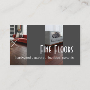 Flooring Hardwood Marble Construction Business Card