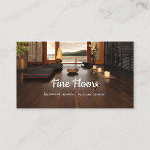 Flooring Hardwood Marble Construction Business Card