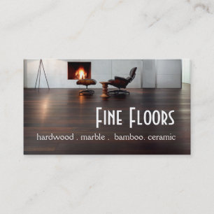 Flooring Hardwood Marble Construction Business Card