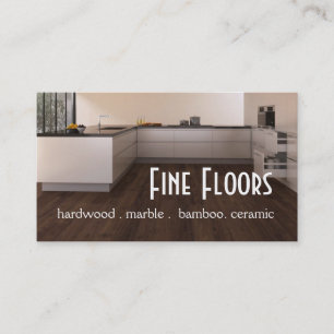 Flooring Hardwood Marble Construction Business Card