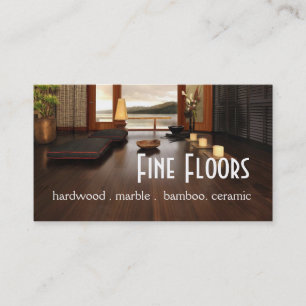 Flooring Hardwood Marble Construction Business Card