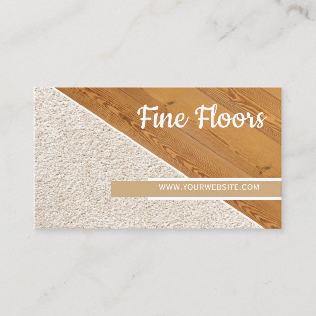Flooring Installation Construction Business Busine Business Card (Front)