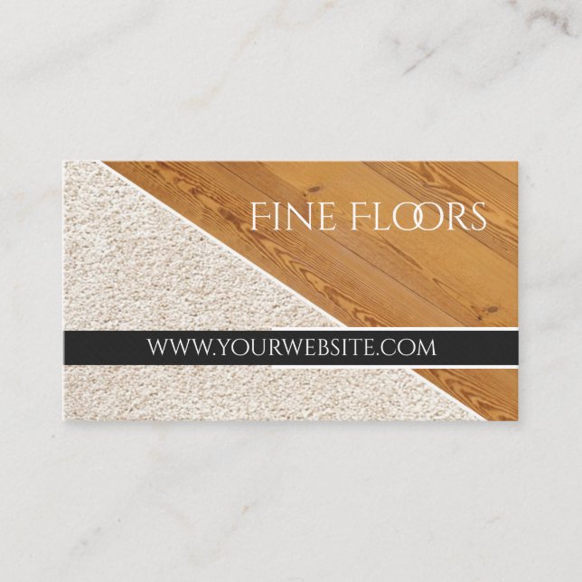 Flooring Installation Construction Business Business Card (Front)