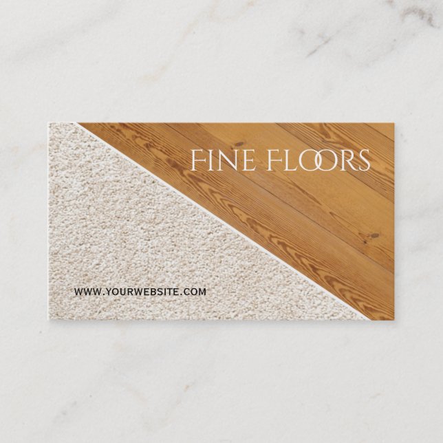 Flooring Installation Construction Business Card (Front)