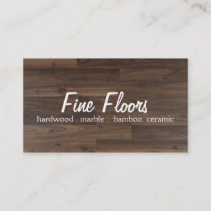 Flooring Installation Hardwood Marble Construction Business Card