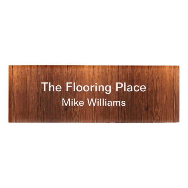 Flooring Or Carpenter Service Name Tag (Front)