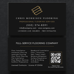 Flooring QR Code Business Card