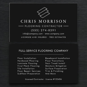 Flooring Service Floor Installation Business Card
