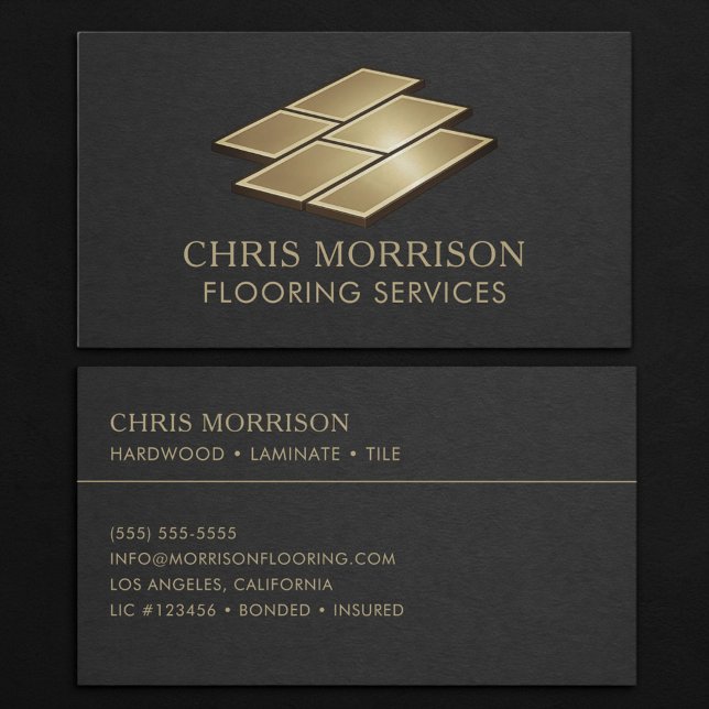 Flooring Services Professional Business Card (Creator Uploaded)
