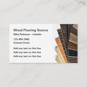 Flooring Services Wood Swatches Business Card