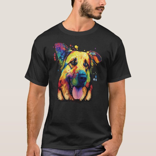 Flop ear German shepherd T-Shirt (Front)