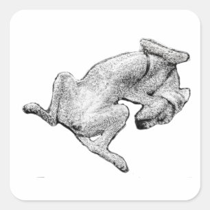 Flop Mode: Activated – Dog Art Sticker