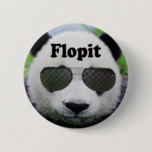 Flopit Button(Panda) 6 Cm Round Badge