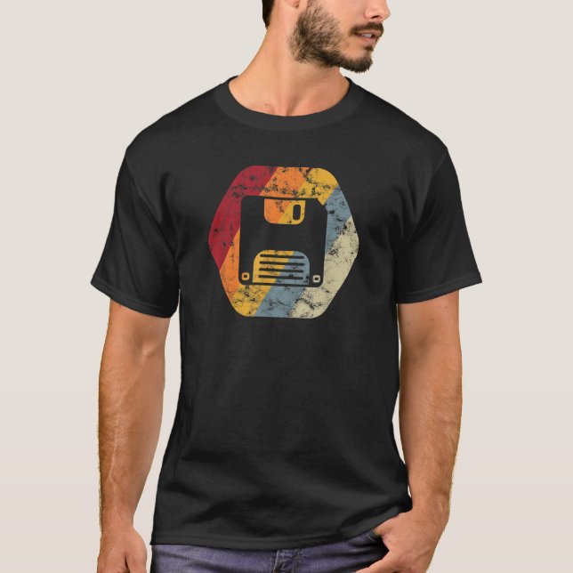 Floppy Disc Diskette Funny Computer Nerd Geek T Sh T-Shirt (Front)