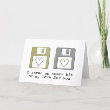 Floppy Disc Heart Valentine's Day Computer Geek