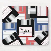 Floppy Disc Pile Computer Retro Personalised Desk