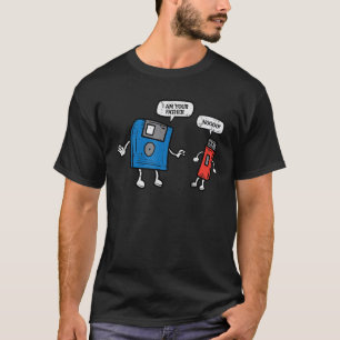 Floppy Disc Usb Drive Im Your Father Fun Computer  T-Shirt
