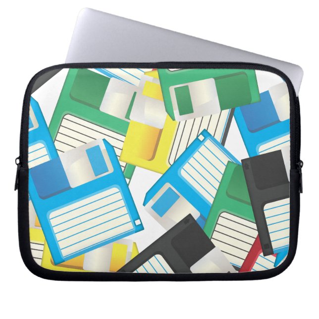 Floppy Discs Laptop Sleeve (Front)