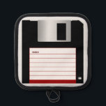 Floppy Disk Computer Science Classic Geek Cook Pot Holder<br><div class="desc">This pot holder with a 3.5" floppy disk design will save your hands from overheating.</div>