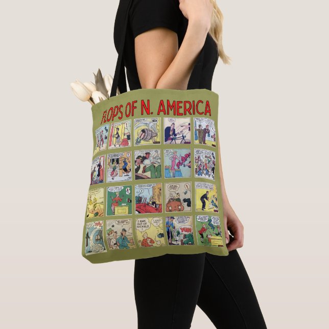 "Flops of N. America" Tote Bag (Close Up)