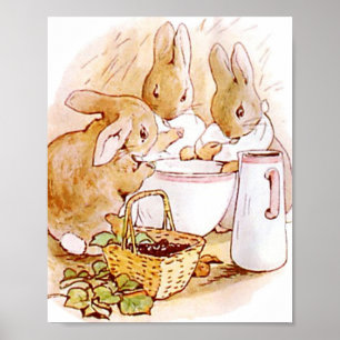 Flopsy Mopsy And Cottontail Beatrix Potter Poster