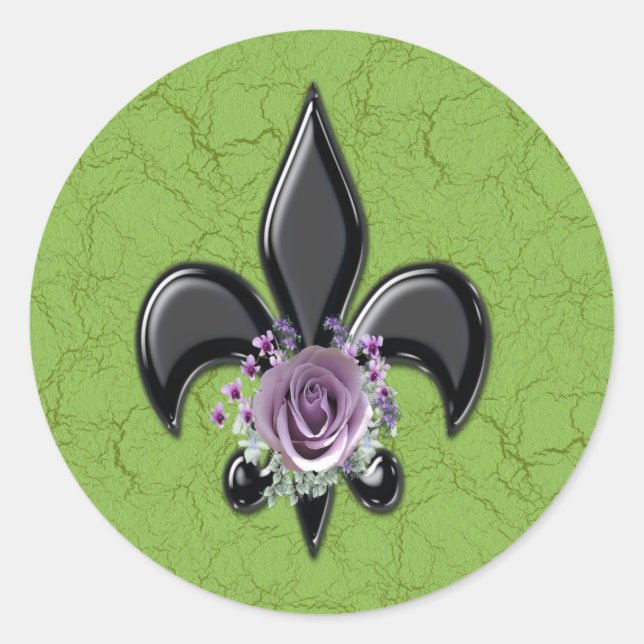 Flor De Les 98 Classic Round Sticker (Front)