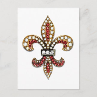 Flor De Lis Fleur De Lis Jewel new orleans Postcard