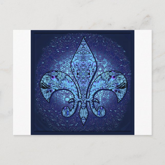 Flor De Lis lt.png Postcard (Front)