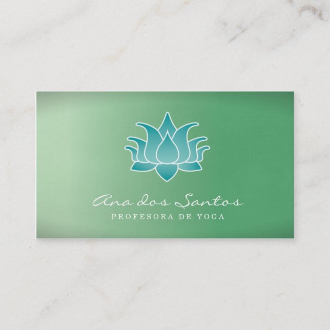 Flor de Loto Tarjetas de Visita Business Card (Front)