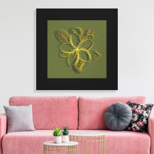 Flor Dourada Canvas Print
