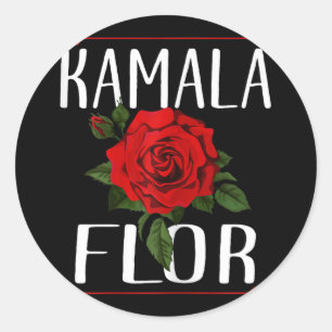 Flor Roses 2024 I'm With Her Classic Round Sticker