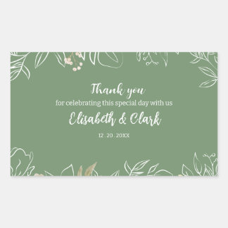 Flor Wedding: Spring Invitation Rectangular Sticker