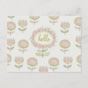 flora73 hello postcard