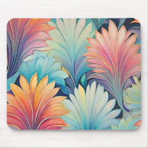 Flora 1 Floral Pastel Mouse Pad