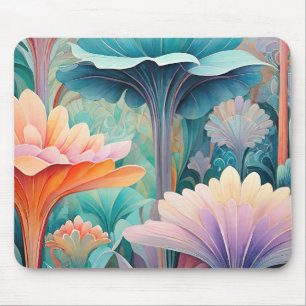 Flora 2 Floral Pastel Mouse Pad