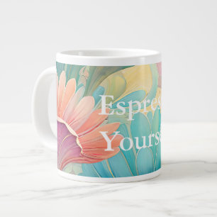 Flora 2 Floral Pastel Specialty Mug