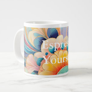 Flora 3 Floral Pastel Specialty Mug
