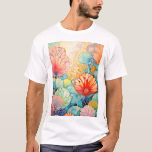 Flora 5 Floral Pastel  T-Shirt