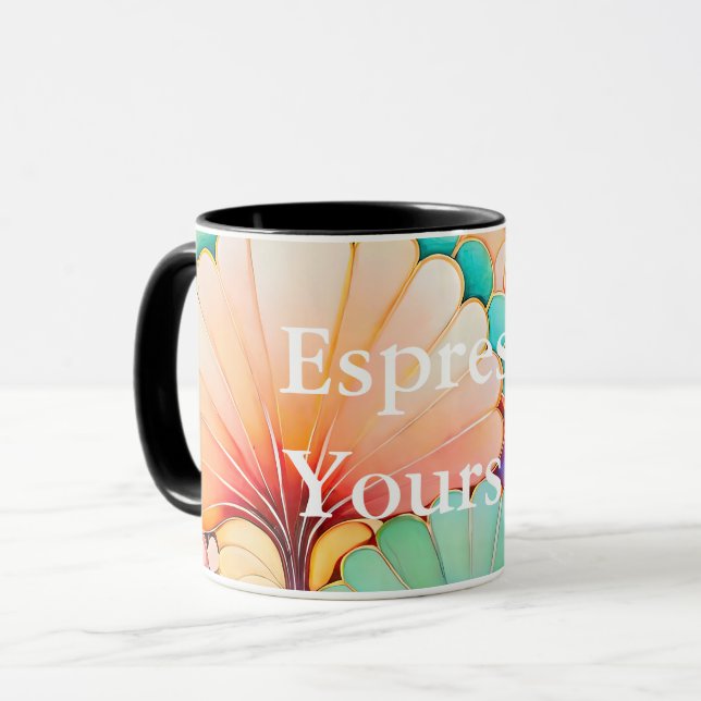 Flora 6 Floral Pastel Combo Mug (Front Left)