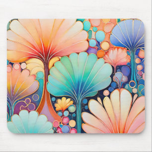 Flora 6 Floral Pastel Mouse Pad